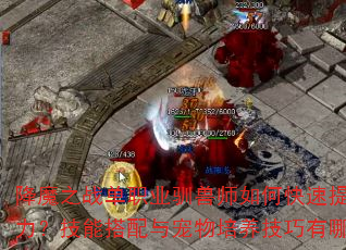 降魔之战单职业驯兽师如何快速提升战力?技能搭配与宠物培养技巧有哪些? 降魔之战单职业驯兽师如何快速提升战力?技能搭配与宠物培养技巧有哪些?