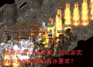 传奇高级行会招募,对玩家实力和贡献有哪些具体要求? 传奇高级行会招募,对玩家实力和贡献有哪些具体要求?
