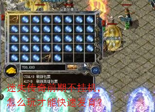 迷失传奇前期不挂机,怎么玩才能快速发育? 迷失传奇前期不挂机,怎么玩才能快速发育?