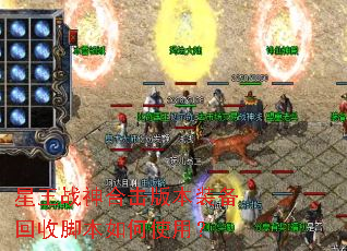 星王战神合击版本装备回收脚本如何使用? 星王战神合击版本装备回收脚本如何使用?