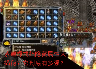 紫碧螺戒指隐藏属性大揭秘?它到底有多强? 紫碧螺戒指隐藏属性大揭秘?它到底有多强?