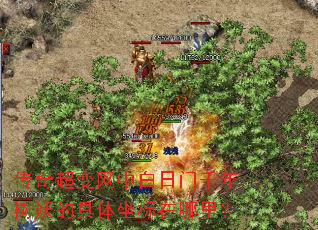传奇超变网中白日门千年树妖的具体坐标在哪里? 传奇超变网中白日门千年树妖的具体坐标在哪里?